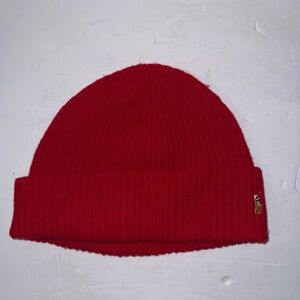 Polo Ralph Lauren Men's 100% Wool PONY Knit Hat Beanie Red.